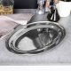Excellent Houseware Taca do serwowania stalowa owalna 39 x 26 cm (ORI_139387) 2