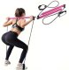 R2 Taśmy pilates zestaw do ćwiczeń z drążkiem i gumami oporowymi 2 sztuki róż (5908222258252) 4