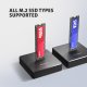 Stacja dokująca Digitus AXAGON stacja dokująca USB-C 10Gbps dla 1x dysku M.2 NVMe/SATA SSD (ADSA-M2C11) 3