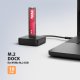 Stacja dokująca Axagon stacja dokująca USB-C 10Gbps dla 1x dysku M.2 NVME SSD (ADSA-M2C11L) 2