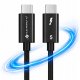 StarTech Szybki kabel do transmisji Thunderbolt 5 E-marker 80 Gb/s USB 240W 50cm 1