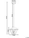 Lampa wisząca Beliani Ogrodowa RESAVE Metal Czarny 3