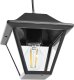 Lampa wisząca Beliani Ogrodowa RESAVE Metal Czarny 7