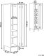 Beliani Szafka biurowa FROME Metal Złoty brąz 3