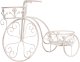 Beliani Kwietnik WILDROSE Metal 66 cm Złamana biel 1