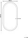 Lustro Beliani Łazienkowe LED CHIDDES 60 cm 120 cm Srebrny 3