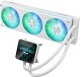Chłodzenie wodne Asus Procesor Chłodnica cieczy all-in-one Prime LC II 360 ARGB LCD WHT 12 cm Biały 1 szt. (90RC01Q2-B0EAY0) 1