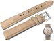 Orient Pasek do zegarka Bambino UL020017J0 20 mm beżowy zamszowy 1