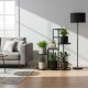 ModernHome Kwietnik stojący stojak na kwiaty ozdoby 5 poziomów czarny EDUKAMP (4860) 2