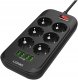 Listwa zasilająca LDNIO SE6403 6 Gniazd + 4x USB Przedłużacz (25247) 1