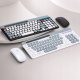 Klawiatura + mysz ELECTRONICA 4U Klawiatura bezprzewodowa i mysz (806) WiFi + Bluetooth 3 urządzenia biała 15