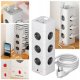 Listwa zasilająca ELECTRONICA 4U Listwa zasilająca 16w1 12 gniazd AC + 2x USB A + 2x USB C z włącznikiem 1