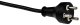 Kabel zasilający TreQ DK str�mkabel, 1,8m, sort, (584020006) 2