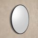 Rox Living Okrągłe lustro ścienne w metalowej ramie, Ø 70 cm, czarne 2