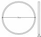 Rox Living Okrągłe lustro ścienne w metalowej ramie, Ø 70 cm, czarne 3