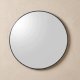 Rox Living Okrągłe lustro ścienne w metalowej ramie, Ø 70 cm, czarne 8