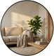 Rox Living Okrągłe lustro ścienne w metalowej ramie, Ø 70 cm, czarne 10