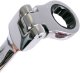 Standart Klucze E1613 płasko-oczkowe 12szt 8-19mm CRV z grzechotką i przegubem (5904422422301) 7