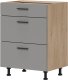 BogFran Szafka dolna z szufladami 60 cm kuchenna PATI PK18/PF18 Jasny Grafit (BF-PF18 JG KPL) 1