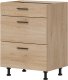 BogFran Szafka dolna z szufladami 60 cm kuchenna stojąca PATI PK18/PF18 Dąb Cremona (BF-PF18 DCT KPL) 1