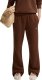 Nike Spodnie damskie Studio Fleece Medium Weigh brązowe IM8078 259 L 1