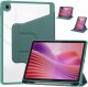 Etui na tablet 4kom.pl 360 Crystal do Lenovo Tab 10.1 2025, zielone - ochronne z podstawką, dostęp do portów i przycisków 1