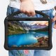 Etui na tablet Strado-Tech FunColor do Lenovo Idea Tab 11, czarne - ochronne z podstawką, dostęp do portów i przycisków 6
