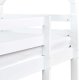 Beliani Łóżko piętrowe z szufladami Domek Drewno GIRGOLS 90 x 200 cm ze schowkiem Biały 9