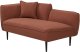 Beliani Szezlong boucle lewostronny ciemnoczerwony CHEVANNES 5