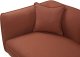 Beliani Szezlong boucle lewostronny ciemnoczerwony CHEVANNES 8