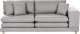 Beliani Sofa 2-osobowa szara HEDEN 1