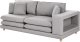 Beliani Sofa 2-osobowa szara HEDEN 4