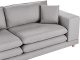 Beliani Sofa 2-osobowa szara HEDEN 6
