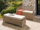 Beliani Sofa ogrodowa z otomaną dla 2 osób SUSUA Rattan Naturalny 2
