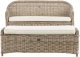 Beliani Sofa ogrodowa z otomaną dla 2 osób SUSUA Rattan Naturalny 6
