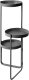 Beliani Stojak na kwiaty FRAGARIA Metal 42 cm czarny 4