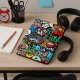 Etui na tablet Strado-Tech Graficzne do Lenovo Tab 10.1 2025 z klapką - ochronne z podstawką 14