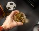 Intesi Zestaw piłkarski 2: szklanka do whiskey, metalowe piłki i podkładka 5