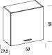 BogFran Szafka górna 60 cm LP wisząca kuchenna modułowa PATI PK05/PF33 Jasny Grafit (BF-PF33 JG KPL) 5