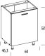 BogFran Szafka dolna 60 cm L/P stojąca kuchenna modułowa PATI PK16/PF36 Dąb Artisan (BF-PF36 DA KPL) 5