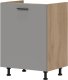 BogFran Szafka dolna pod zlew LP 60 cm stojąca kuchenna PATI PK17/PF36 Jasny Grafit (BF-PK17/PF36 JG KPL) 1