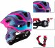RockBros Kask rowerowy Rockbros TT-32SBPP-S dziecięcy z odpinaną szczęką rozmiar S - fioletowo-różowy 5