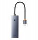 HUB USB Baseus USB-A UltraJoy Series 4xUSB-A 3.0 1xUSB-C 5V - szary (6932172653347) 8