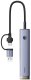 HUB USB Baseus USB-A/USB-C UltraJoy Series 4xUSB-A 3.0 1xUSB-C 5V - szary (6932172655846) 4