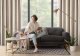 DecoDesign Zasłona szenilowa MEGI 140x250 beżowa na przelotkach 7