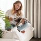 DecoDesign Zasłona szenilowa MEGI 140x250 beżowa na przelotkach 8