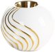 Eurofirany Świecznik ceramiczny ESTELA 10 cm okrągły biały 1