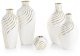 Eurofirany Świecznik ceramiczny ESTELA 10 cm okrągły biały 2