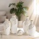 Eurofirany Świecznik ceramiczny ESTELA 10 cm okrągły biały 3