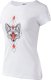hitec Damska koszulka Hi-tec Lady Clori white/dark grey/hot coral rozmiar XS 2